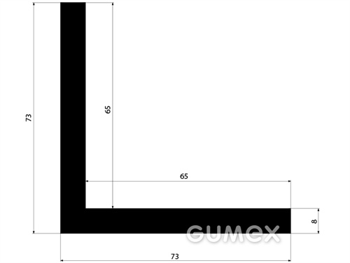 GUMMIPROFILE L-FORM - EPDM